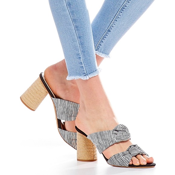 Dolce Vita Jene Slide Sandal black and white stripe - Picture 2 of 16